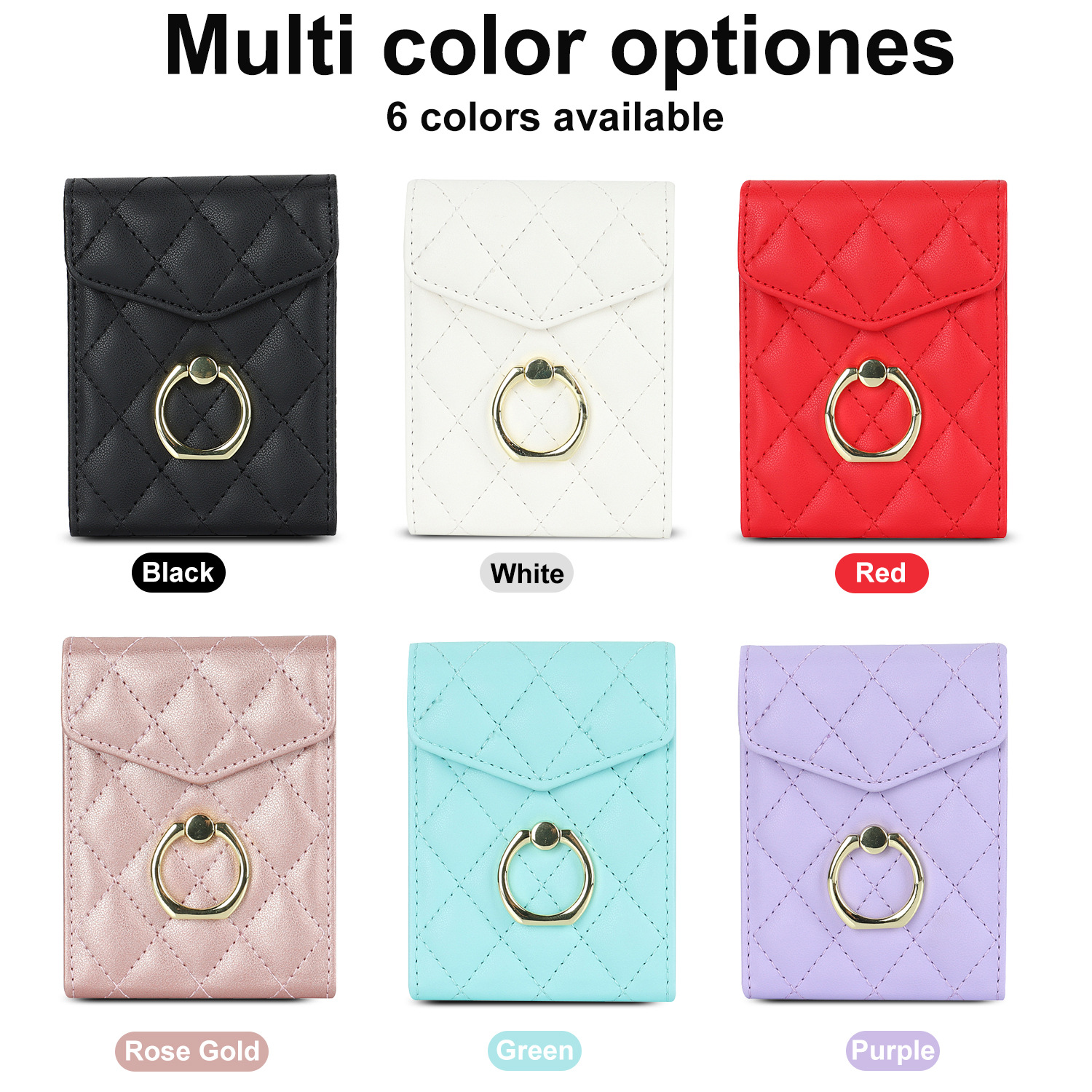 Samsung Flip6 Crossbody Phone Case With Ring And Wallet Cover_voghion.com