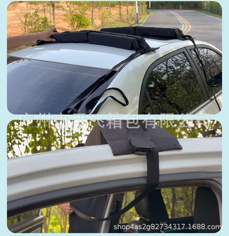 Car roof rack surfboard roof non-slip mat strap kayak snowboard