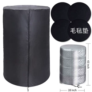 Amazon Cross-Border Tire Dust Cover Oxford Cloth Spare Tire Cover Oxford Cloth 4 Tires Stacked Sun Protection Cover