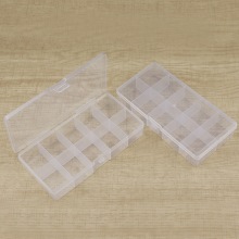 透明塑料10格首饰收纳盒电子元器件配件盒分类格子饰品盒小零件盒