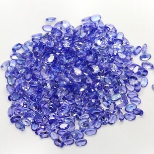 Natural tanzanite ring stone bare stone tanzanite matching stone inlaid with oval water droplets tanzanite bare stone blue gemstone