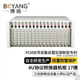 博扬（BOYANG）BY-4U-17 集中型协议转换器机框 4U光端机机箱可插