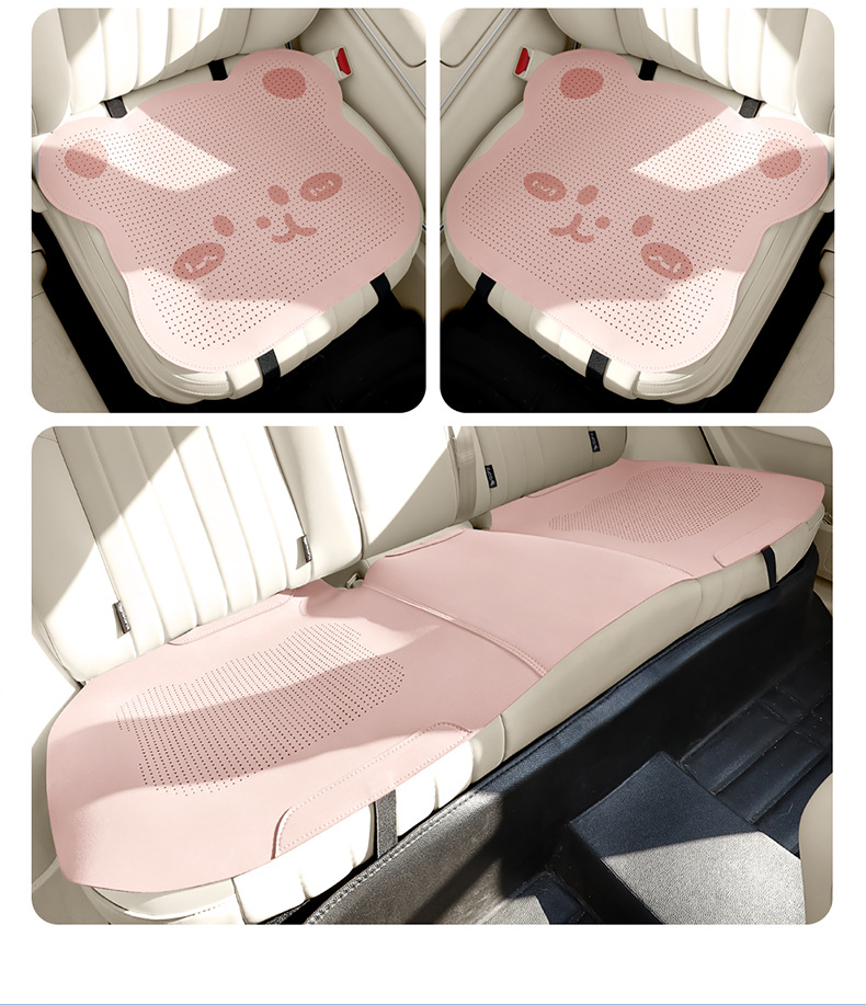 26-Year New Model Bear Fur Half-Cover Saddle Pad Car Seat Cushion Cover Seat Pad Universal for All Seasons Car