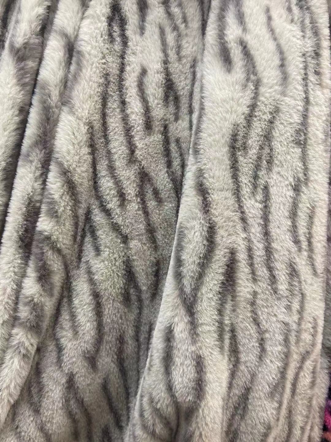 10mm pequeño conejo patrón de tigre colorido leopardo patrón idea amor impreso franela ropa zapatos y sombreros bufanda PET felpa paño
