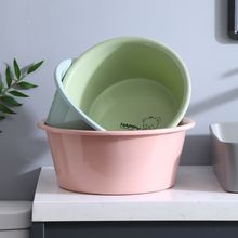 厂家供应塑料盆商超加厚盆子洗衣盆洗菜盆子大号洗脚盆一件代发