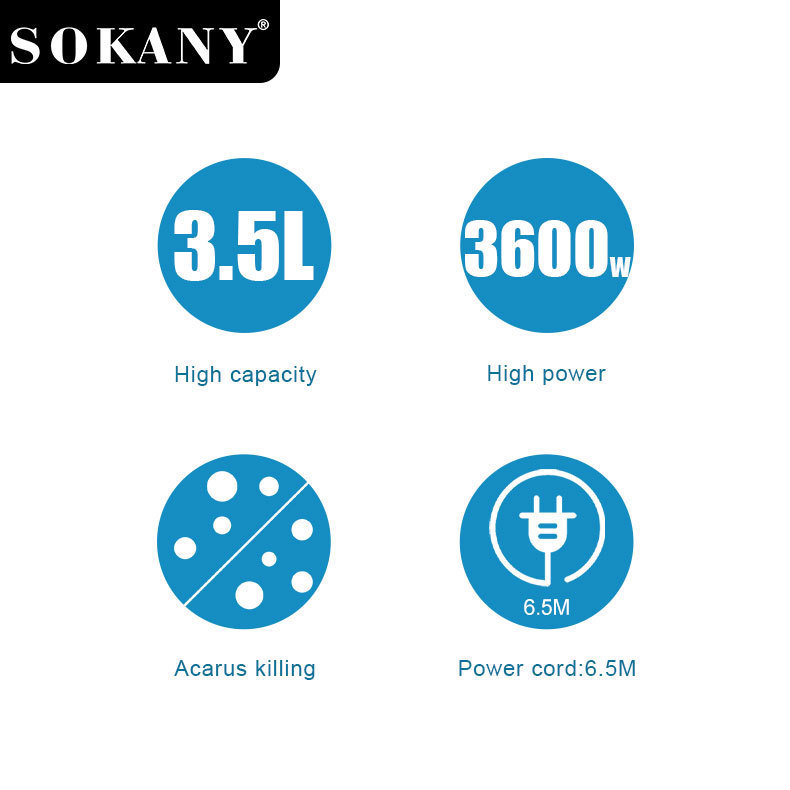 外国貿易SOKANY13005掃除機家庭用3600Wハイパワー大吸引力ダニ除去除塵有線掃除機|undefined