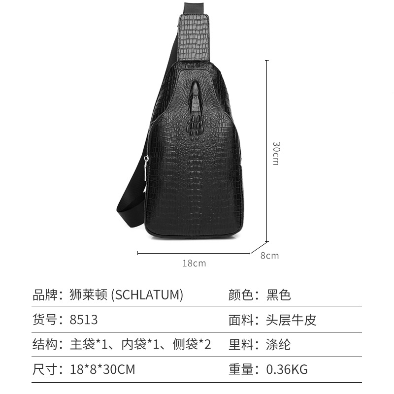 B9760 780K TÚI XÁCH NAM GUATDLE VÂN DA CÁ SẤU TÚI XÁCH VÍ NAM DA BÒ G02 SẢN PHẨM MỚI