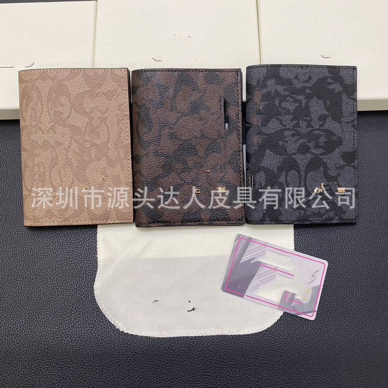 Big Brand Export Cross-Border Coach C Brand Card Holder Wallet Men's Passport Holder Amazon Card Holder