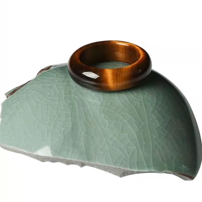 Ring with stone jade, wholesale