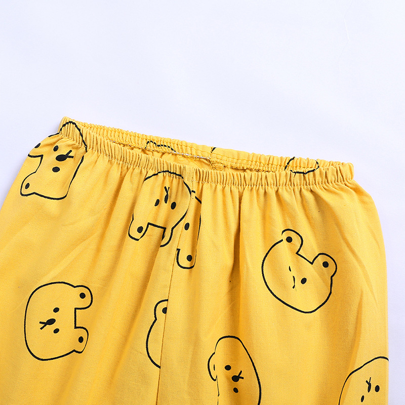 New Ins-Style Children's Clothing for Boys and Girls, Cartoon Kimono, Children's Short-Sleeved Loungewear, Summer Girls' Pajamas, One-Piece Wholesale