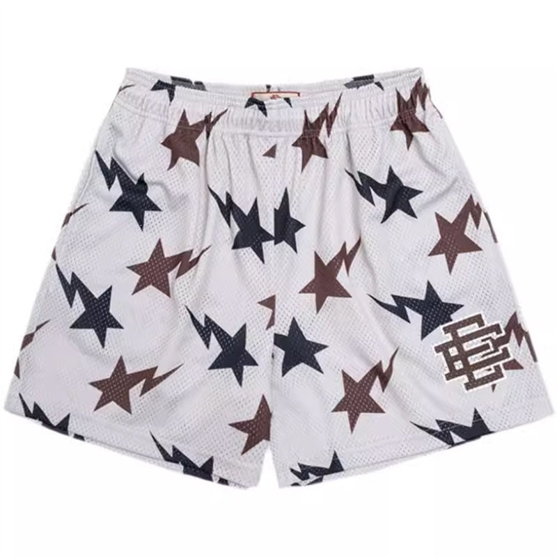 Pantalones cortos americanos para hombres marca de tendencia retro marca de agua pantalones de baloncesto de secado rápido pantalones cortos de entrenamiento para hombres de verano
