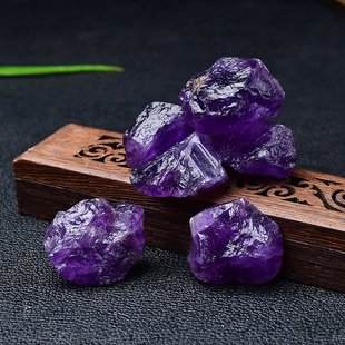 Natural Dark Amethyst Rough Stone Bare Stone Wool Amethyst Mineral Specimen Diffuser Stone Aromatherapy Crystal Fish Tank Ornaments