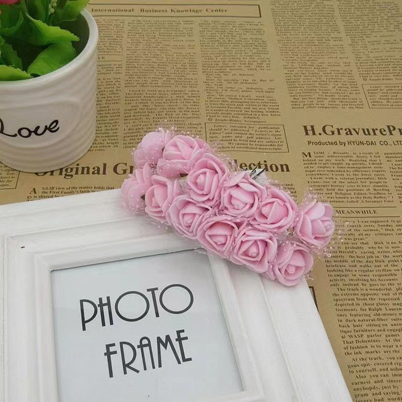 Suministro 2,5 cm PE flor caja de dulces con accesorios de hilo de espuma flor multicolor DIY Garland material flor Accesorios