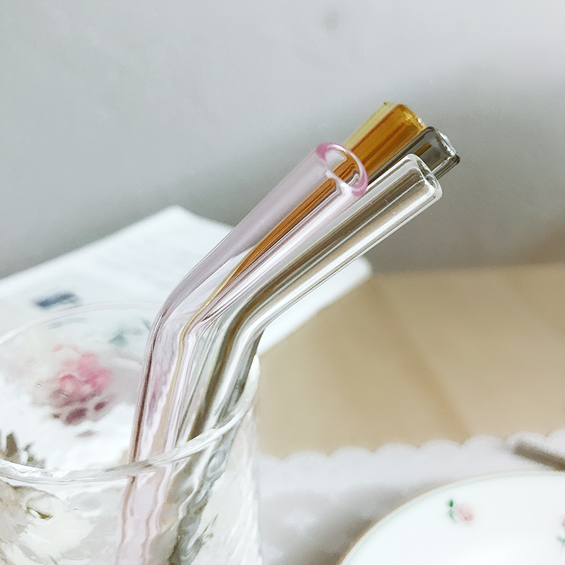 15g Weight Straw, stirring rod Kitchen and drinking utensils 1 Piece Quantity Daily Occasion Glass Material Solid Color Pattern Casual Style Casual Solid Color Glass Straw Stirring Rod 1 Piece 2