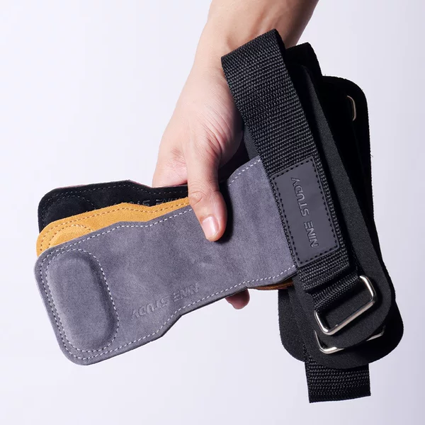 Booster Strap Hard Pull Cowhide Fitness Gloves Pull-up Horizontal Bar Back Training Grip Strap for Men and Women Palm Guard Wrist Band