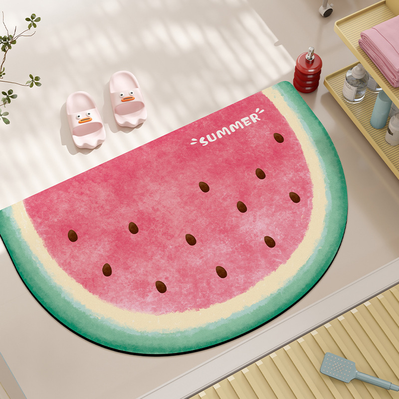 Cartoon non-slip quick dry carpet, increased thickness, water absorbent