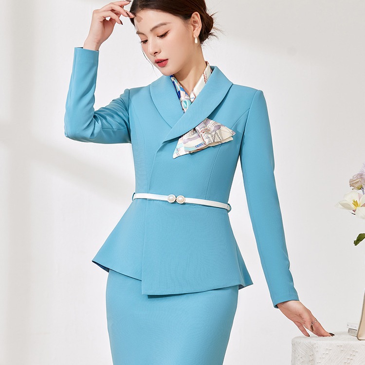 Professional suit suit female temperament front desk reception sales department jewelry shop beauty salon work clothes female
