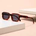 Tortoiseshell framed gray piece
