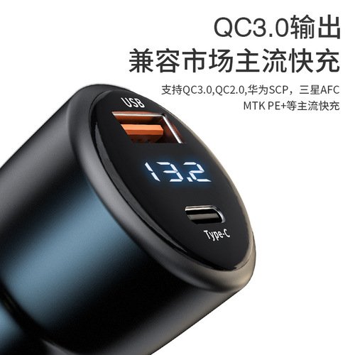 New PD Car Charger with Dual Ports 65W Fast Charging, Samsung 45W Multi-function Cigarette Lighter, 100W Laptop Car Charger