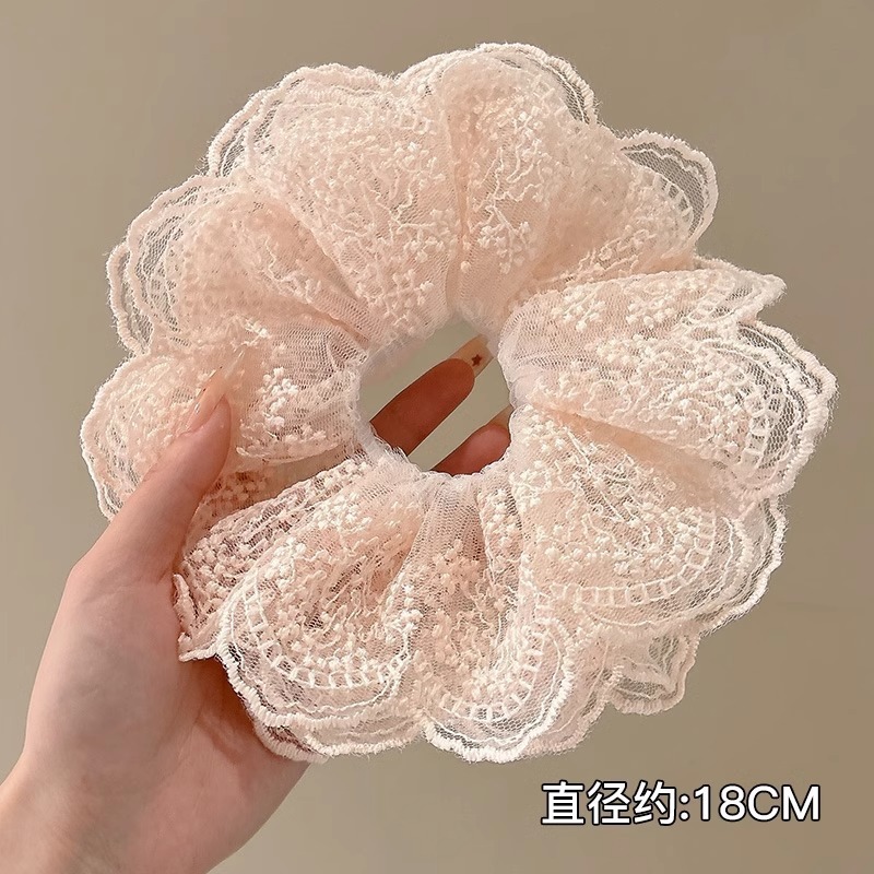 简约珍珠大肠发圈头绳2025新款橡皮筋女扎头发优雅皮套高颜值发圈|undefined
