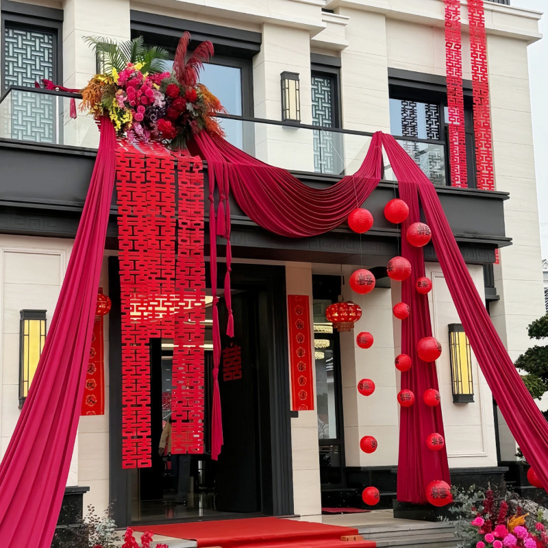 婚房布置小红书推荐订婚装饰纱幔条幅拉花氛围感装饰婚庆用品大全|undefined