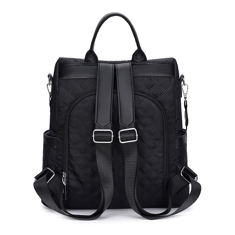 2024 primavera nuevas señoras mochila antirrobo moda rombo Oxford tela mochila de viaje de doble uso mochila escolar al por mayor