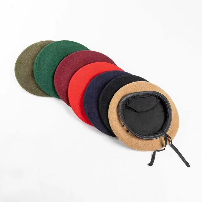 European and American Woolen Hats, Same Style as the Navy Special Forces, Pure Wool Summer Camp Beret, Trendy Brand European and American Woolen Hats, Same Style as the Navy Special Forces, Pure Wool Summer Camp Beret, Trendy Brand