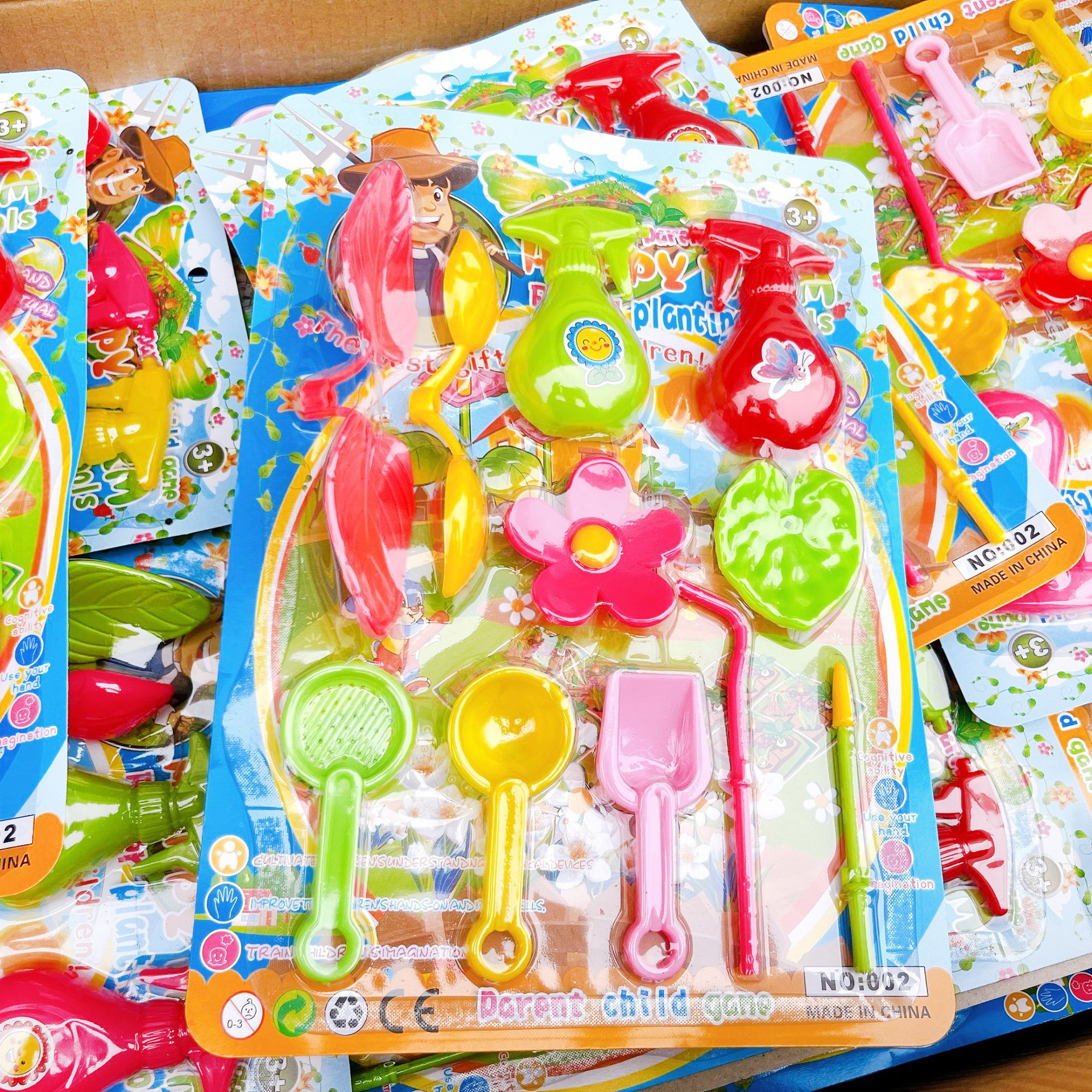 Mini juego de jardín para niños, simulación de anillo, ducha de la casa, suministro de juguetes de flores falsas, tienda de dos yuanes al por mayor