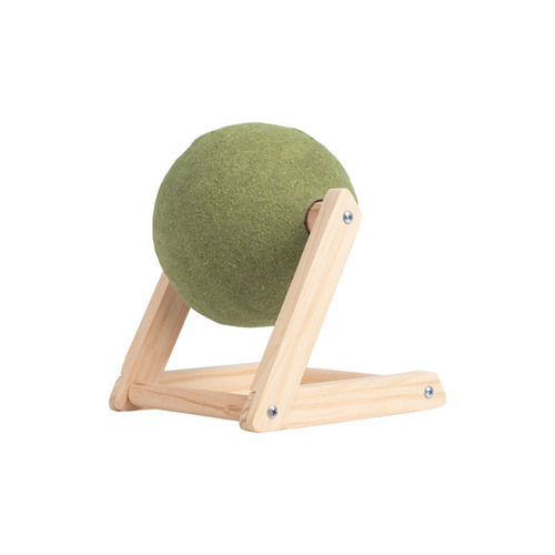 Cat scratch ball licking fun cat toy wooden cat scratch ball cat tree durable mint ball pet cat V-shaped play ball