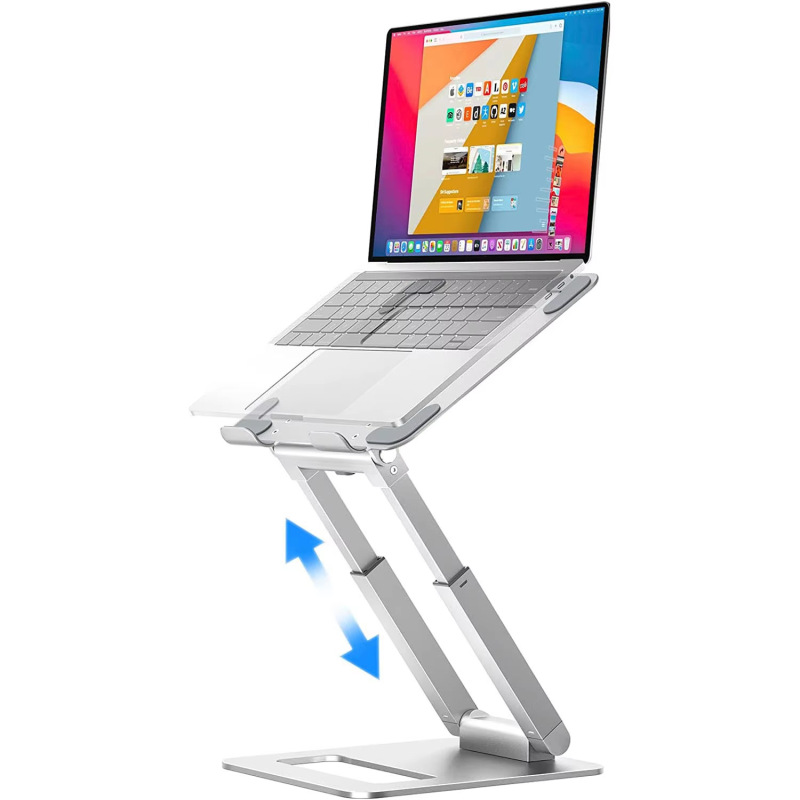 Idock Convenient Foldableing Height-Adjustable Aluminum Alloy Standing Two-In-One Laptop Stand N19-3