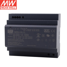 台湾明纬正品导轨式开关电源HDR150W15V48V直流220转24v12v变压器