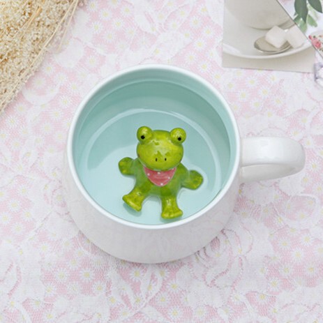 クリエイティブセラミックマグカップかわいいアニメ立体萌え動物牛乳コーヒーカップカップカップカップカップ|undefined