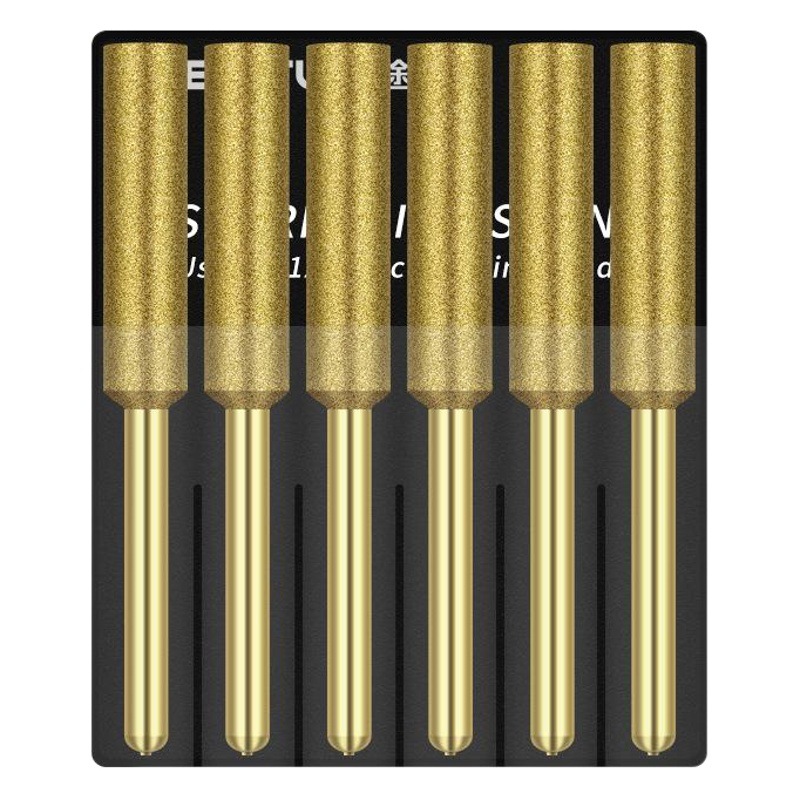 Archivo de cadena de motosierra sierra de cadena eléctrica máquina de pulir cabeza de molienda de diamante