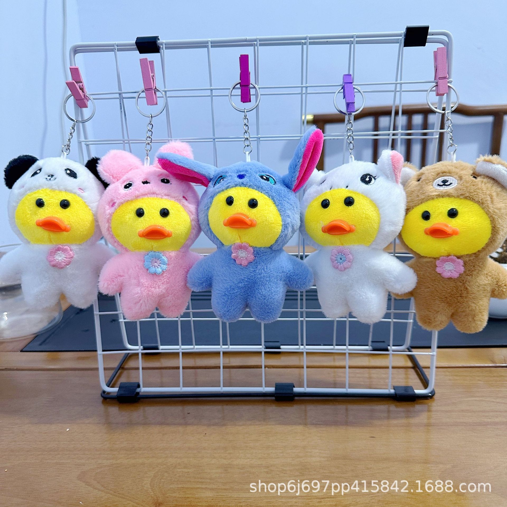 Cuatro pulgadas muñeca de peluche pequeño colgante muñeca llavero muñeca mochila colgante juguete de peluche regalo