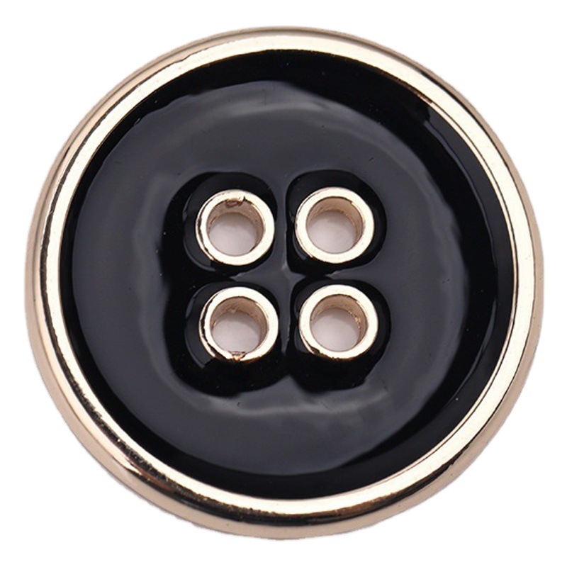 Cuatro ojos de borde fino punto aceite pequeño aleación metal hebilla camisa traje pantalones decorativos accesorios al por mayor