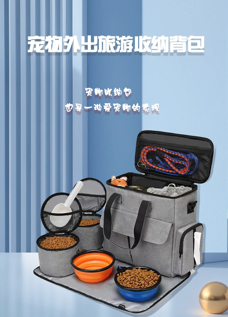 Dog Travel Bag Set
