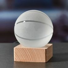 水晶篮球发光小夜灯生日礼物送男生男友兄弟男孩特别实用七夕礼物