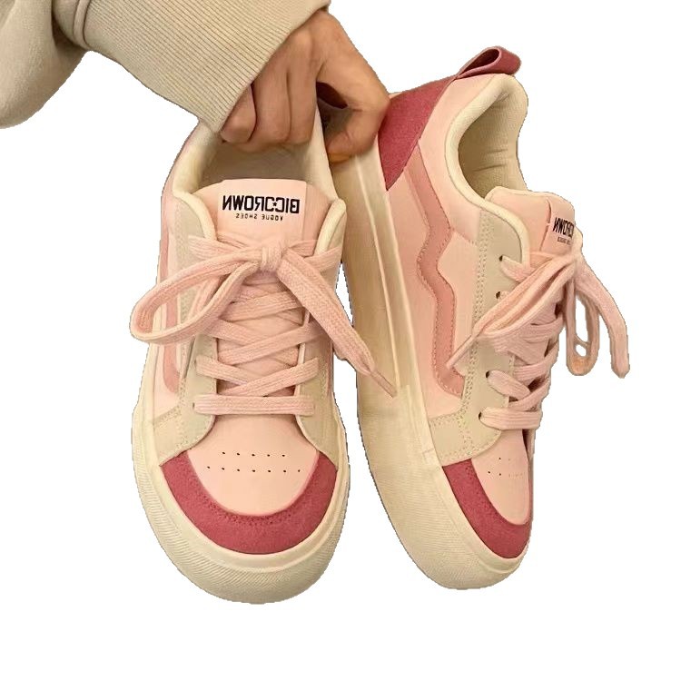 Zapatos de mujer de primavera y verano 2025 nuevo tipo de suela suave ligera y transpirable zapatos blancos de mujer zapatos casuales zapatos deportivos