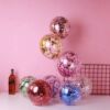 Colorful balloon, nail sequins, decorations from foam, wholesale, 12inch