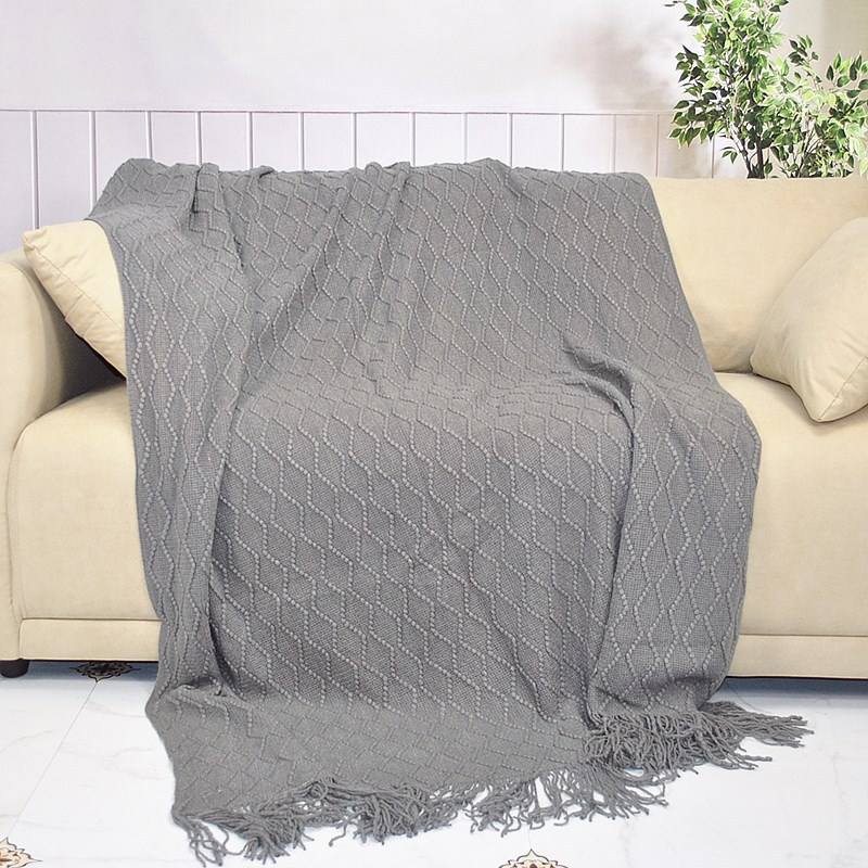 Manta nórdica de color sólido, estilo retro, para oficina, manta gruesa para aire acondicionado, manta para casa, sofá, cama, siesta