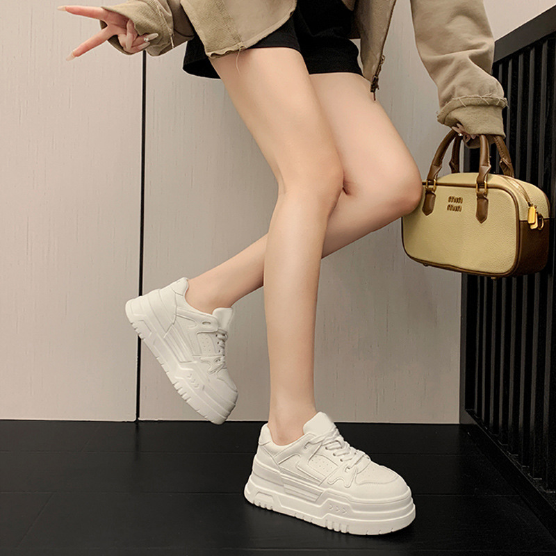 Small Size Women's Shoes 313233 White Shoes New Style Torre Shoes Platform Shoes All-match Height-increasing Breathable Sports Leisure