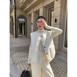 毛衣;休闲裤;女式衬衫