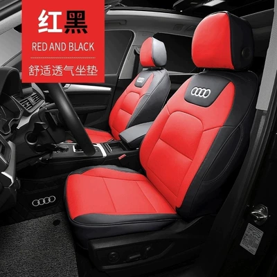 Q3 Four-Season Car Seat Cover, Modelə uyğun (Original) oturacaq örtükləri - red-and-black-standard-version-five-seats-nappa-leather-fully-surrounded-front-and-rear-rows