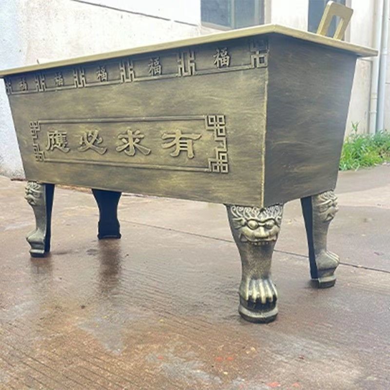 1.2米大香炉寺庙道观祠堂长方形铸铁镀锌板室内外防锈现货
