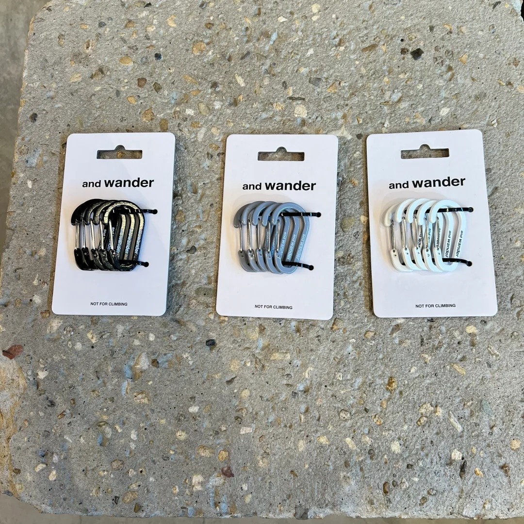 andwander登山扣热销航空铝葫芦型压扁铝合金弹簧扣钢丝扣钥匙扣