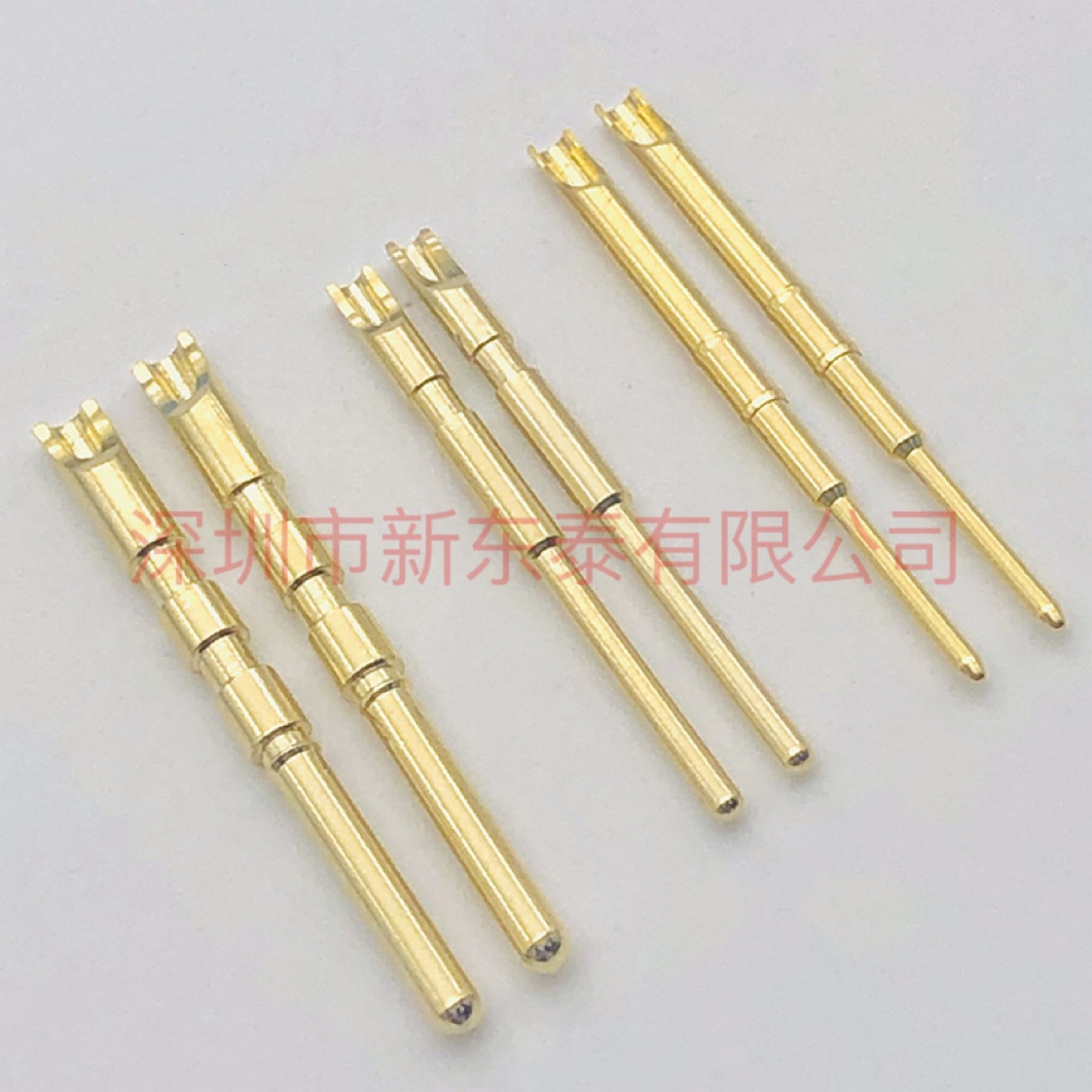 防水插头连接器专用插针插孔航空插连接器线割切扁公母端子铜针