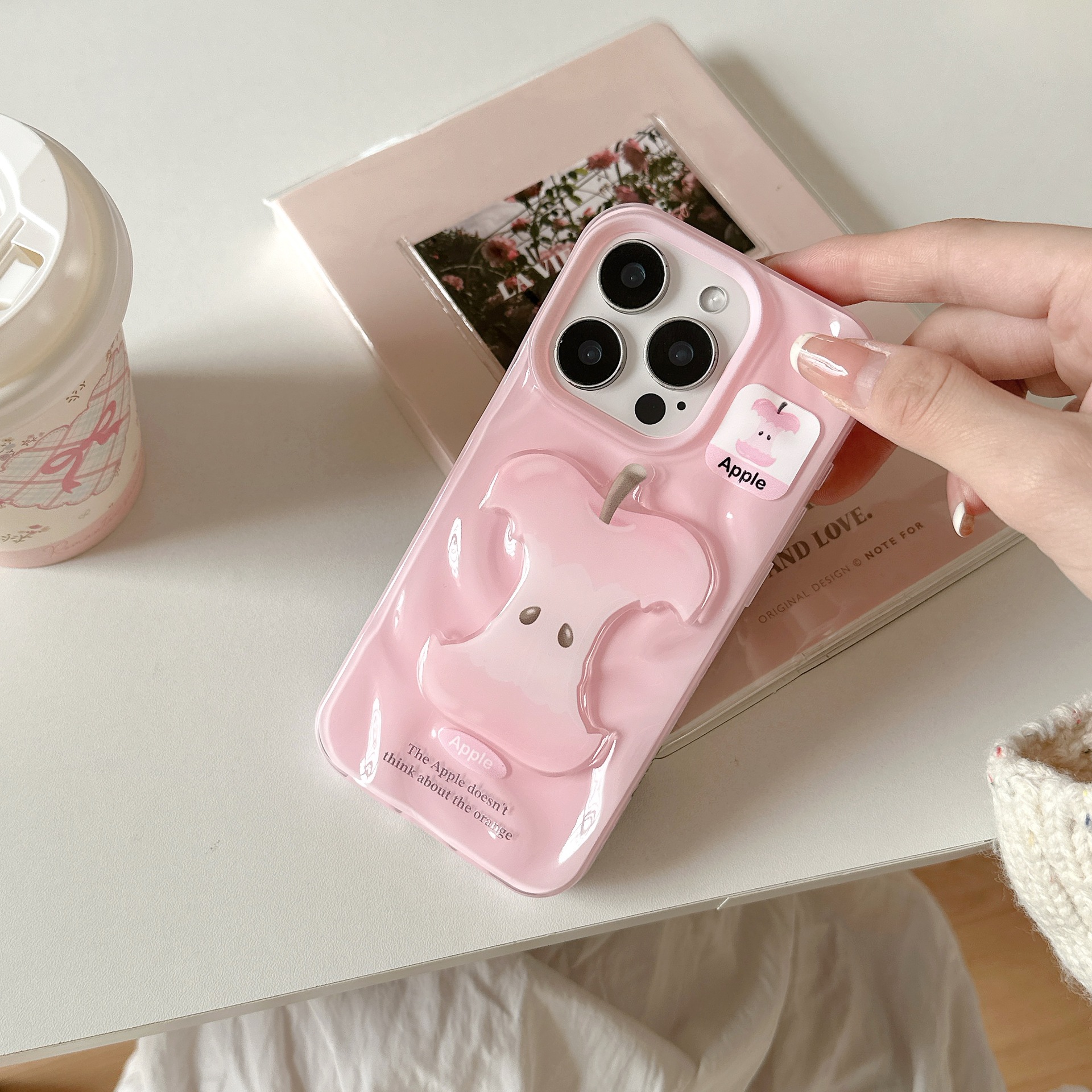 Linda fruta tridimensional de verano para Apple 16ProMax funda para teléfono 15/14 pareja 13 nuevo 15ProMax