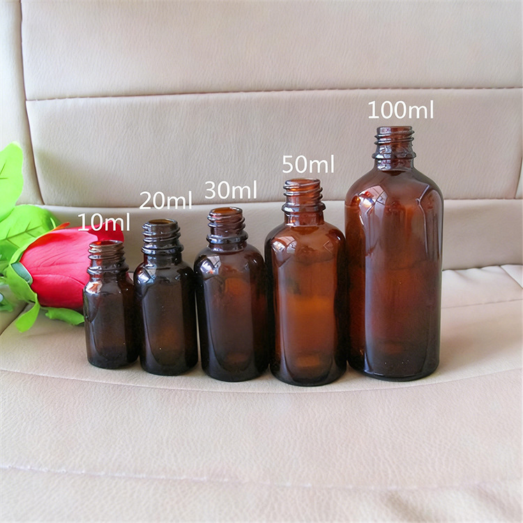 360度旋转鼻喷瓶摇杆侧喷茶色玻璃瓶万向喷雾瓶