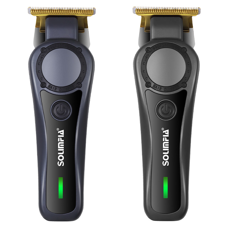 SOLIMPIA cortador de pelo retro para hombres afeitador eléctrico USB recargable cabeza de aceite de peluquería tallado tijeras de empuje