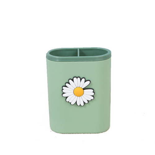 Student Cute Cartoon Pen Holder Desktop Learning Organizer Creative Makeup Brush Storage Box Printable LOGO